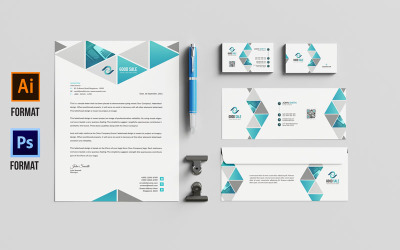 Briefpapier Design - Corporate Identity Vorlage
