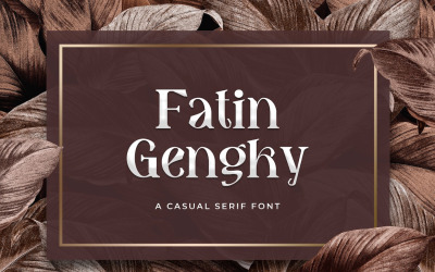 Fatin Gengky - Carattere Serif casual