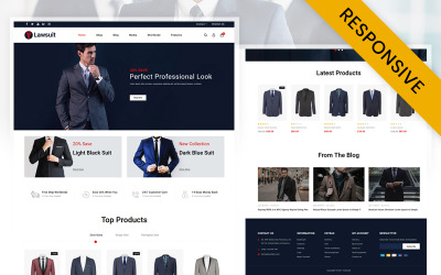 Позови - Магазин костюмів та блейзерів Тема WooCommerce