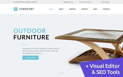 Cherfort - Furniture Company Templates Moto CMS 3 №111570