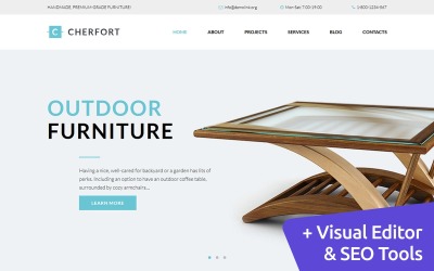 Cherfort - Šablona firmy Moto CMS 3 pro nábytek