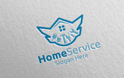 Modello di logo 41 per immobili di lusso e servizi di riparazione domestica fissa