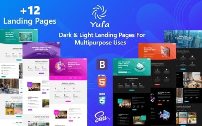 Yufa - HTML5 polyvalent - Modèle de page de destination réactive Bootstrap