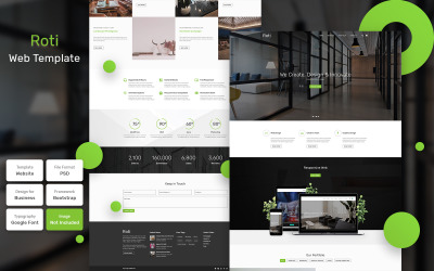 Bootstrap Roti - Business Material PSD Template PSD sablon 111677