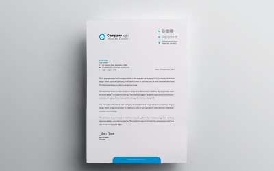 Briefkopf - Vorlage für Corporate Identity