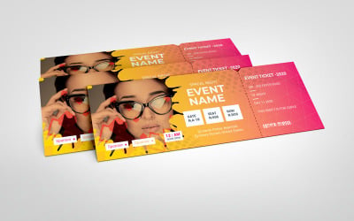 Event Ticket Vol_ 31 - Mall för företagsidentitet