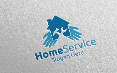 Real Estate and Fix Home Repair Services 38 Logó sablon 111619