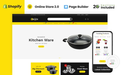Shopify Тема универсального магазина кухонной посуды