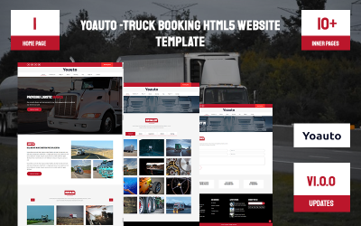 Yoauto -Truck Booking Html5 Website-Vorlage