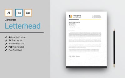 Letterhead Vol06 - Corporate Identity Template