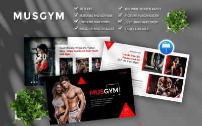 Musgym - Creative &amp;amp; Business - Modello di keynote