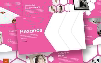 Hexanos PowerPoint-mall