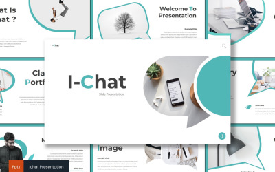 Szablon programu I-Chat PowerPoint