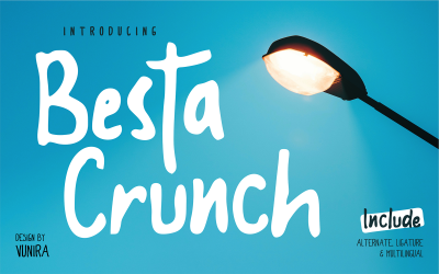 Besta Crunch | Carattere decorativo