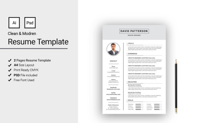 Clean and modern Resume Template