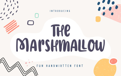 Il marshmallow | Carattere scritto a mano divertente