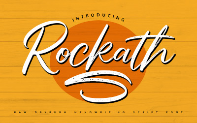 Rockaths | Carattere corsivo di scrittura a mano