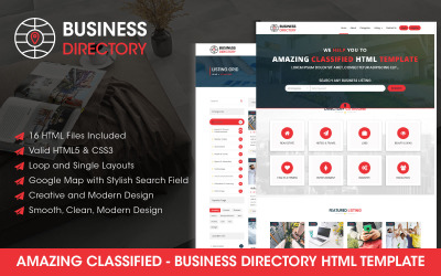 Business Directory Listing HTML Website Template