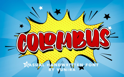 Colombus | Carattere scritto a mano casuale