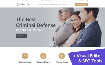 Justizia - Modello Moto CMS 3 Servizi Avvocato