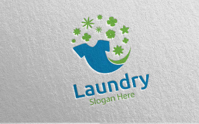Laundry Dry Cleaners 24 Logo Template