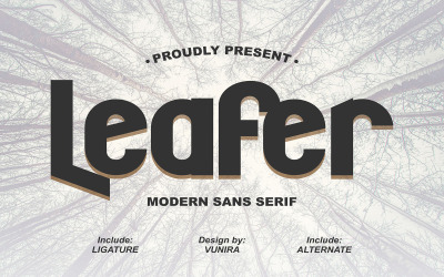 Листок | Сучасний шрифт Sans Serif