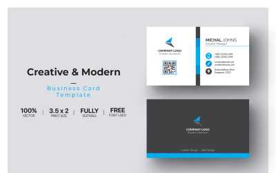 Modern Professional Business Cards - Corporate Identity Template