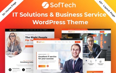 Reszponzív Softech - IT Solution & Business Service WordPress sablon 112219