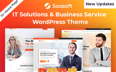 Softech - IT Solution & Business Service Tema WordPress №112219