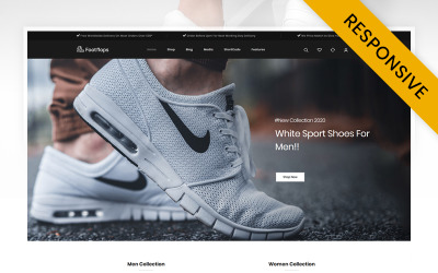 Tema WooCommerce "Footflops - Online Shoes Store" #112220