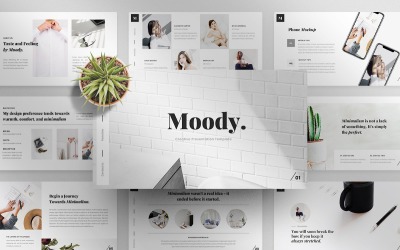 Moody — креативные слайды Google