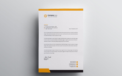 Papier firmowy - szablon tożsamości korporacyjnej