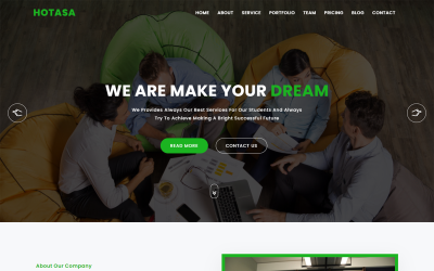 Hotasa Consulting &amp;amp; Business Szablon Landing Page