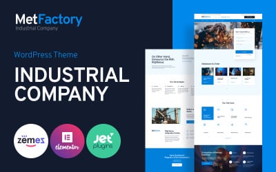 MetFactory - Tema de WordPress para empresas de la industria