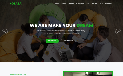 Modello di Landing Page Responsive #112526 "Hotasa Consulting & Business"