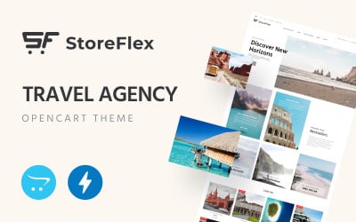 StoreFlex‌ - ‌Подорожі‌ ‌Агентський шаблон OpenCart