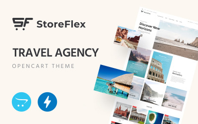 StoreFlex‌ - ‌Travel‌ ‌Agency OpenCart Şablonu