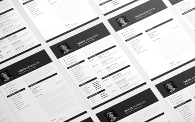 Travis Modern CV Resume Template