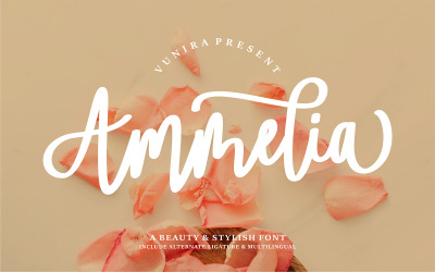 Ammelia | A Beauty &amp;amp; Stylish Font