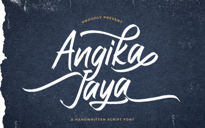 Angika Jaya - Carattere scritto a mano
