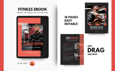 Fitness Body Builder Motivator Prezentace PowerPoint šablona