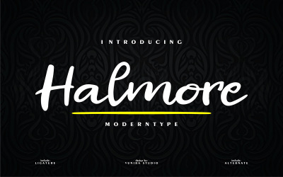 Halmore | Carattere di tipo moderno