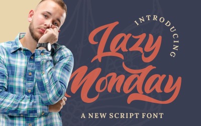 Lazy Monday - Vet cursief lettertype