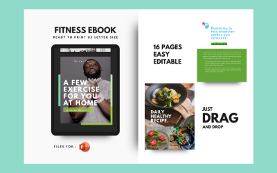 Napi fitnesz otthonában PowerPoint bemutató sablon