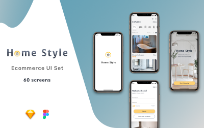 Otthoni stílus | Bútor e-kereskedelmi felhasználói felület készlet