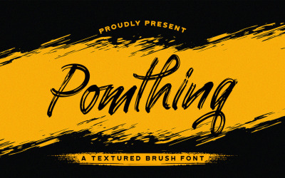 Pomthinq - Carattere corsivo pennello