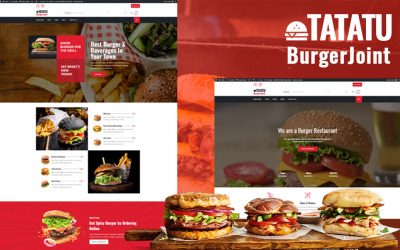 Responsive Tatatu - Burger Joint Wordpress #112682
