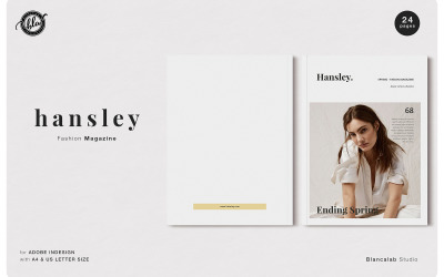 Шаблон журнала мод HANSLEY