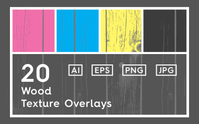 20 Wood Wall Texture Overlays Pattern