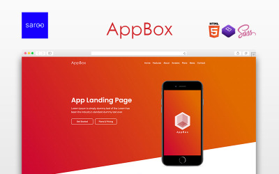 AppBox - Šablona vstupní stránky aplikace
